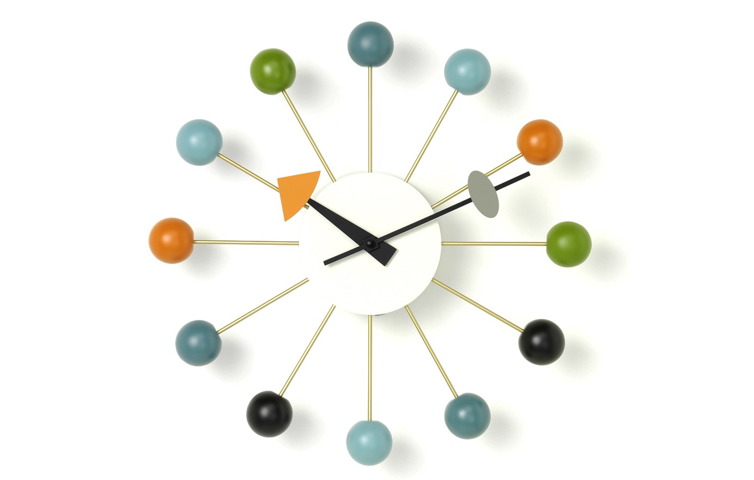 Ball clock fra Vitra, designet av George Nelson