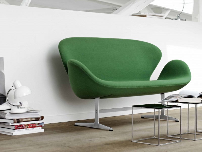 Svane sofaen er designet av Arne Jacobsen
